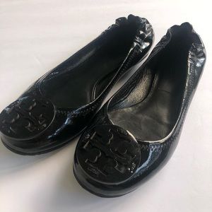 Tory Burch reva black patent